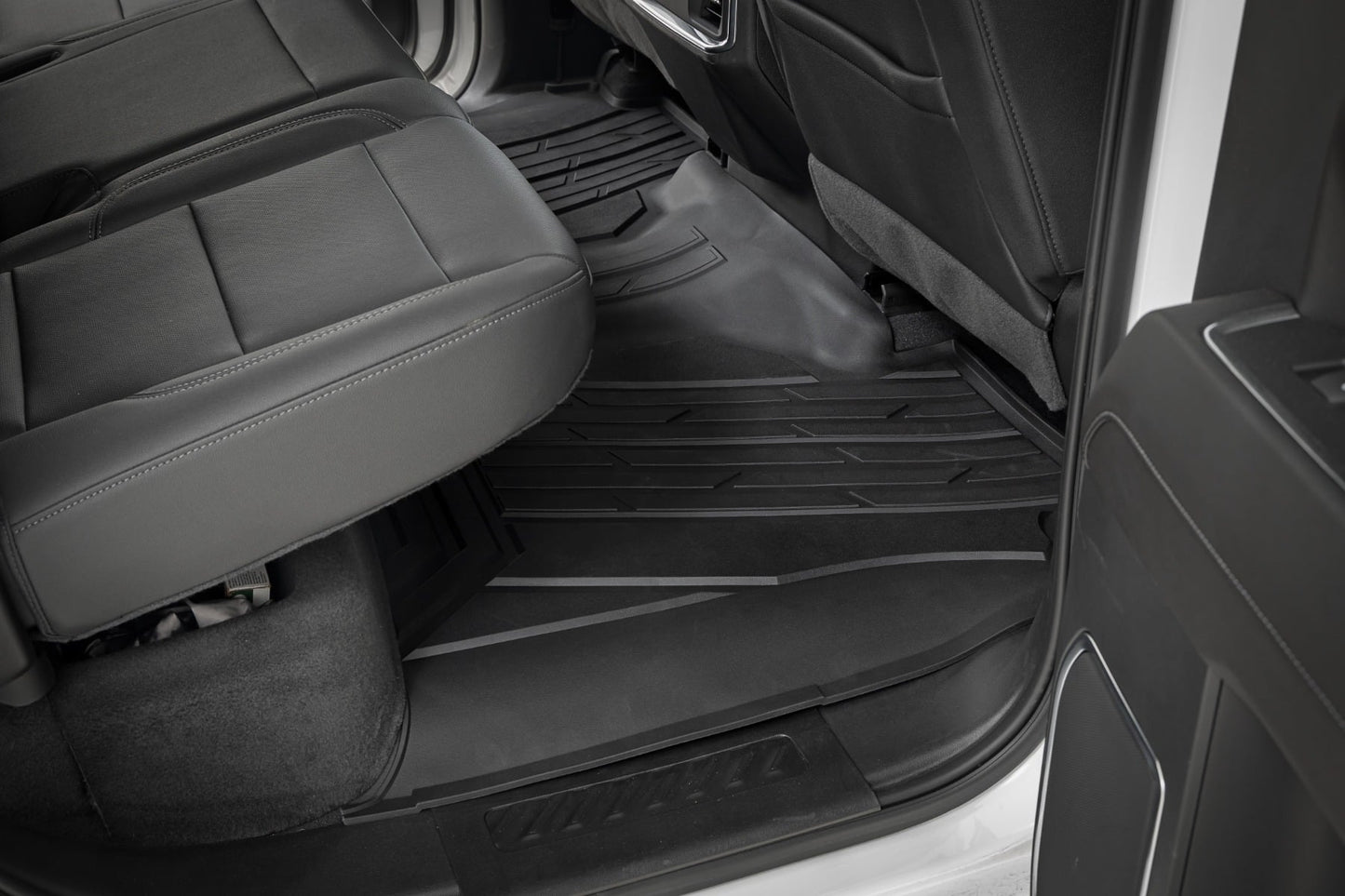 Rough Country - Flex-Fit Floor Mats - FR & RR - FR Bucket - Crew - Chevy/GMC 1500/2500HD/3500HD (19-25 & Classic)