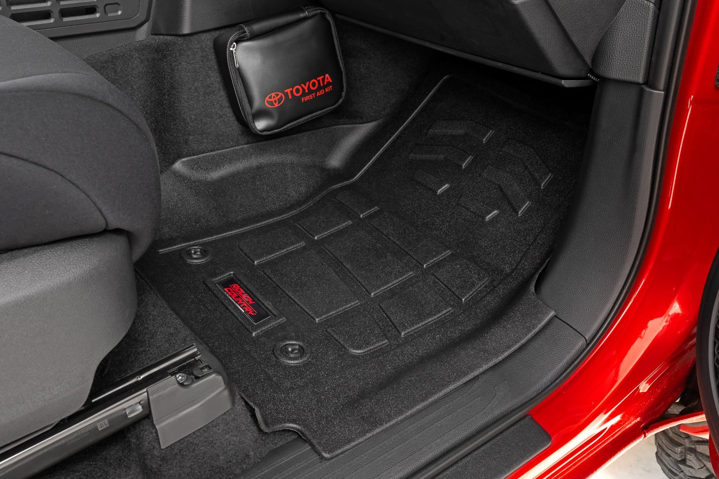 Rough Country - Sure-Fit Floor Mats - Front & Rear - Double Cab - Toyota Tacoma (24-25)