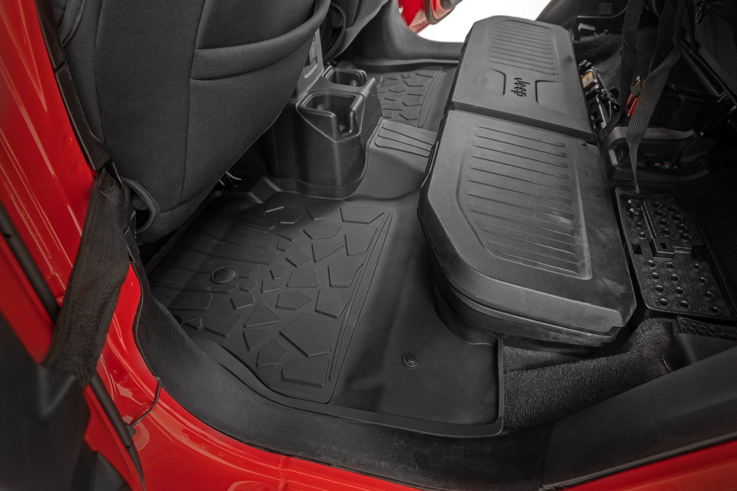 Rough Country - Flex-Fit Floor Mats - FR & RR - RR Lockable - Jeep Gladiator JT 4WD (20-25)