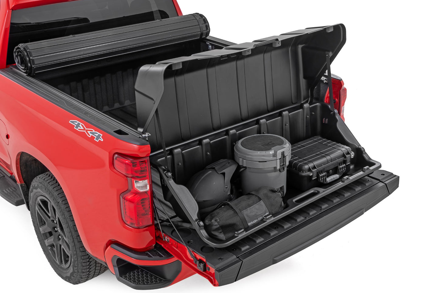 Rough Country - Truck Bed Cargo Storage Box - Lid & Box - Easy Access - Full Size 56 In.