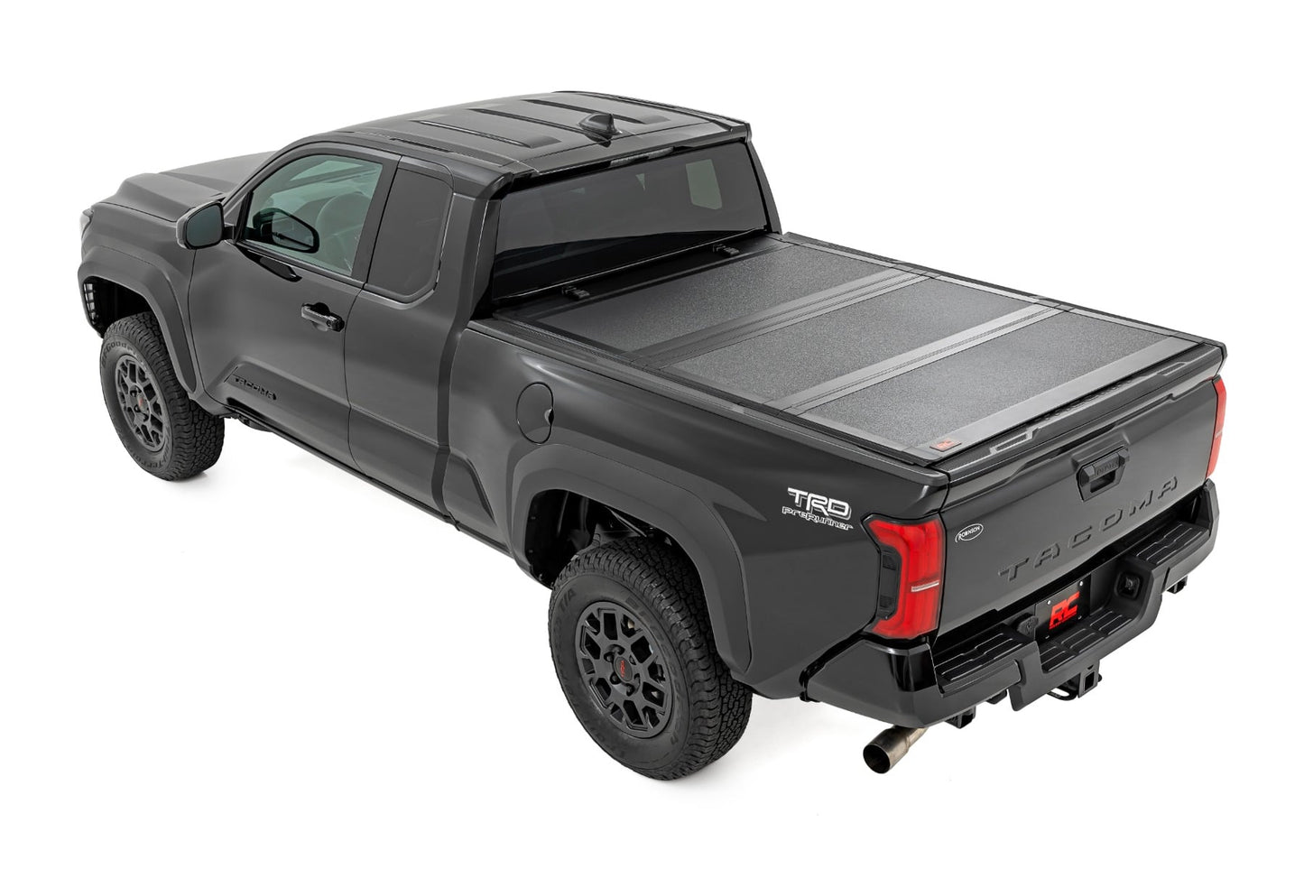 Rough Country - Hard Tri-Fold Flip Up Bed Cover - 6' Bed - Toyota Tacoma 2WD/4WD (2024-2025)
