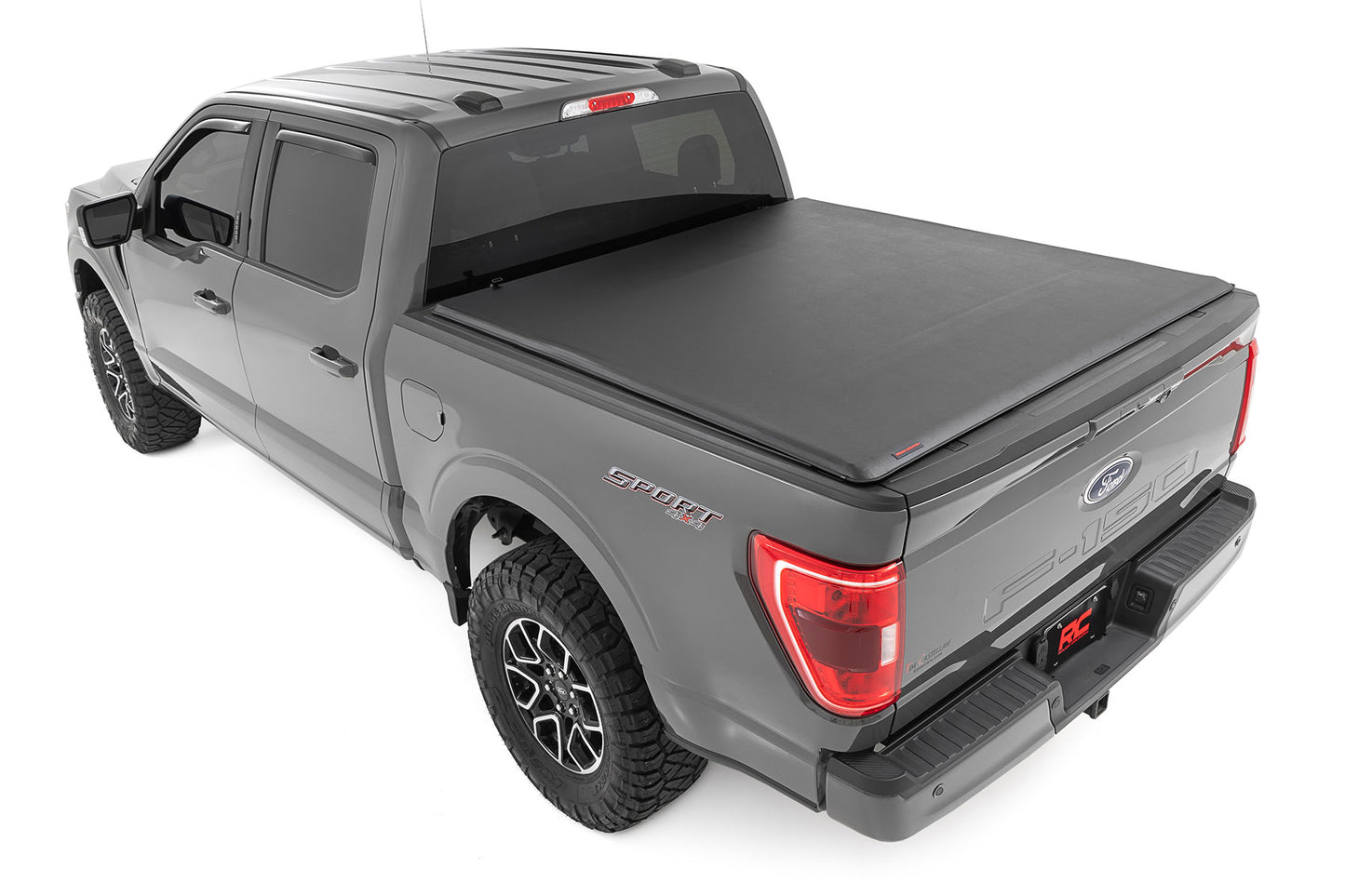 Rough Country - Soft Roll Up Bed Cover - 6'7 In. Bed - Ford F-150/F-150 Lightning/Raptor (15-25)