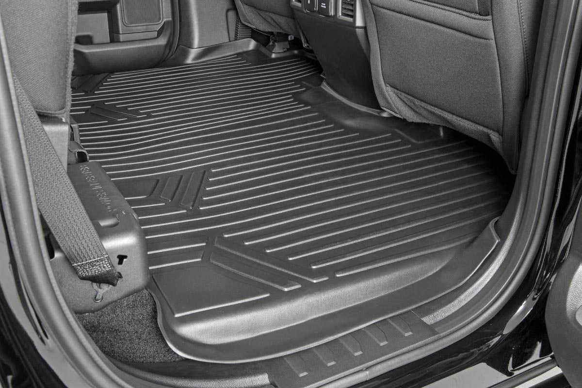 Rough Country - Floor Mats - FR & RR - Over Hump - Ford F-150 (15-25)/F-150 Lightning (22-25)/Raptor (17-25)