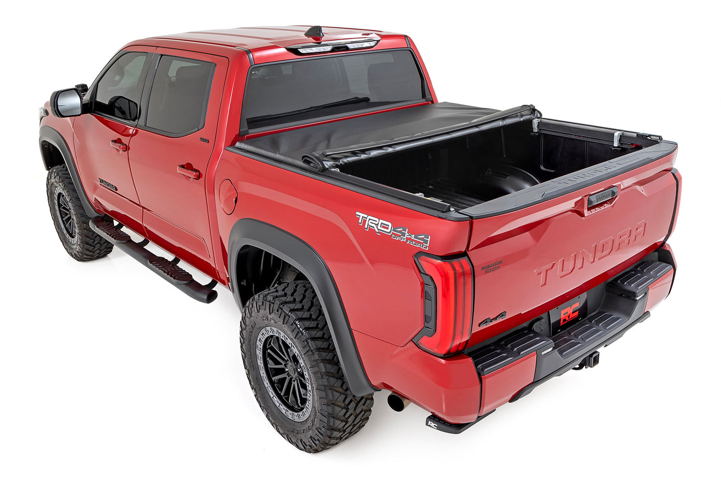 Rough Country - Soft Roll Up Bed Cover - 5'7 In. Bed - Toyota Tundra 2WD/4WD (2022-2025)