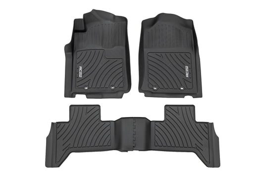 Rough Country - Flex-Fit Floor Mats - Front And Rear - FF-71213