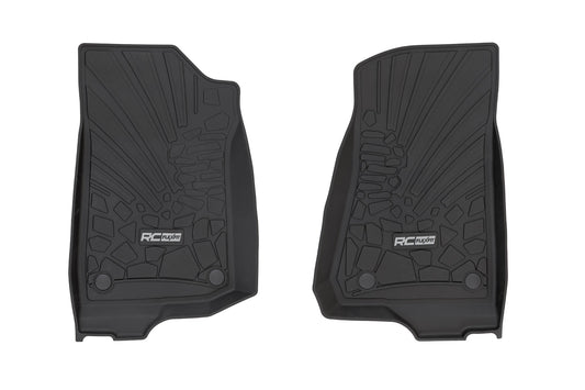 Rough Country - Flex Fit Floor Mats - FR - 2 Door - Jeep Wrangler JL 4WD (2018-2025)