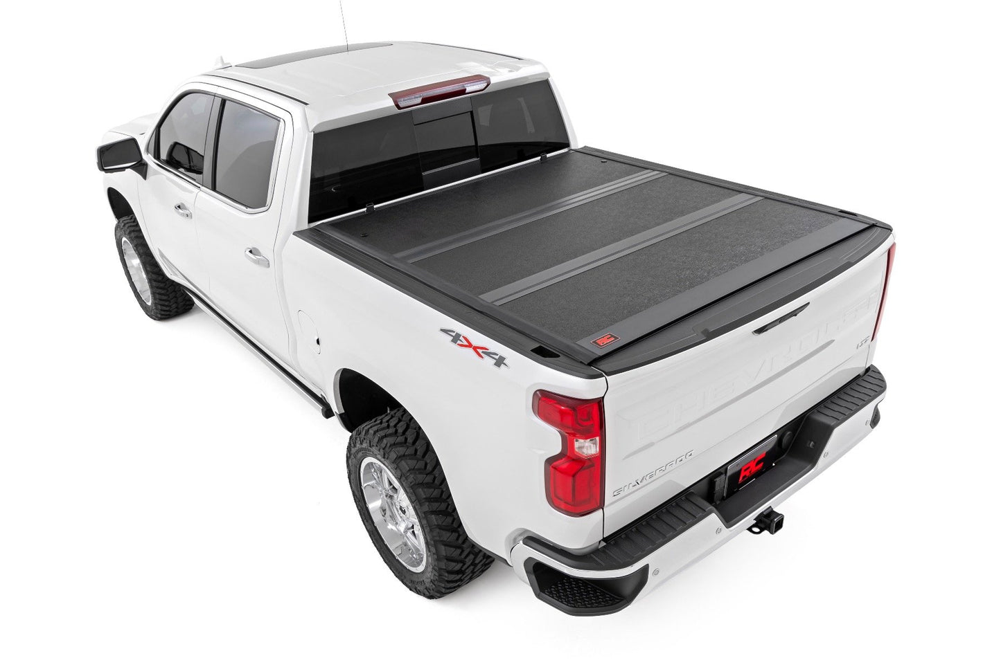 Rough Country - Hard Low Profile Bed Cover - 5'9 In. Bed - Rail Caps - Chevy/GMC 1500/2500HD/3500HD (14-19 & Classic)