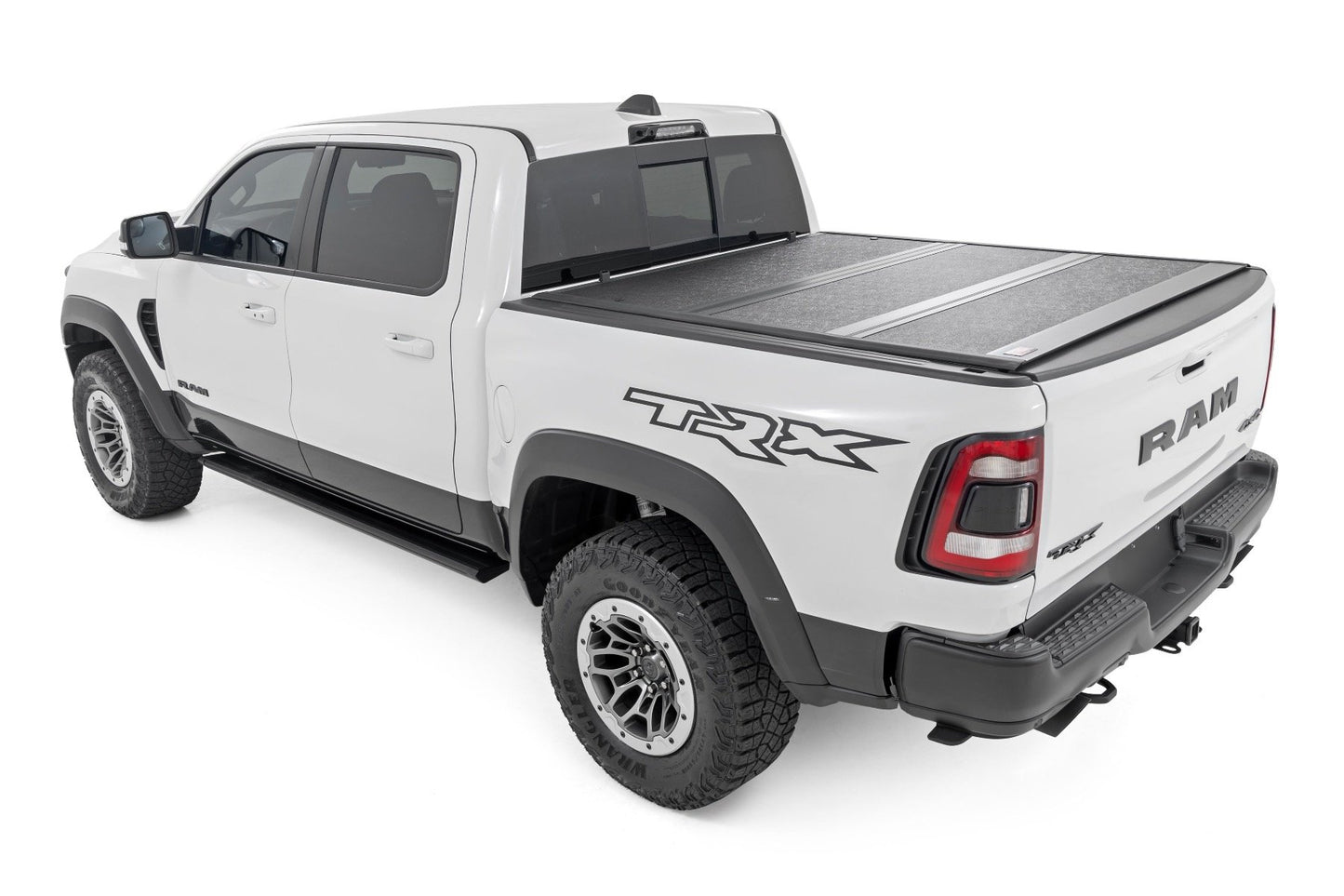 Rough Country - Hard Low Profile Bed Cover -6'4 In. - No Rambox - Ram 1500 (19-25)/1500 TRX (21-24)
