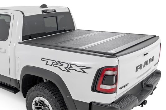 Rough Country - Hard Low Profile Bed Cover -6'4 In. - No Rambox - Ram 1500 (19-25)/1500 TRX (21-24)