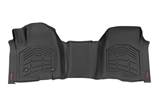Rough Country - Sure-Fit Floor Mats - Front Over Hump - Crew - Chevy/GMC 1500/2500HD/3500HD (19-25 & Classic)