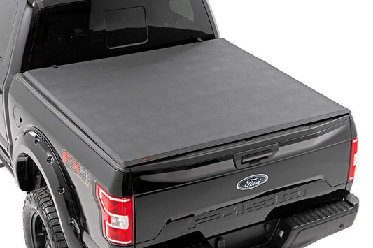 Rough Country - Soft Tri-Fold Bed Cover - 6'7 In. Bed - Ford F-150 2WD/4WD (2009-2014)