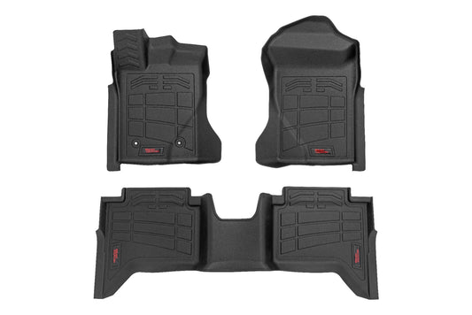 Rough Country - Sure-Fit Floor Mats - Front & Rear - Crew - Ford Ranger 2WD/4WD (2024-2025)