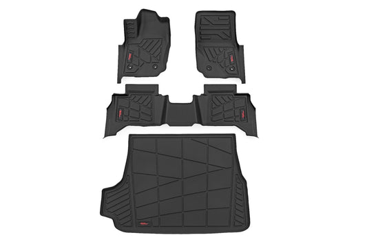 Rough Country - Sure-Fit Floor Mats - Front & Rear & Cargo Mat - Toyota 4Runner (2025)