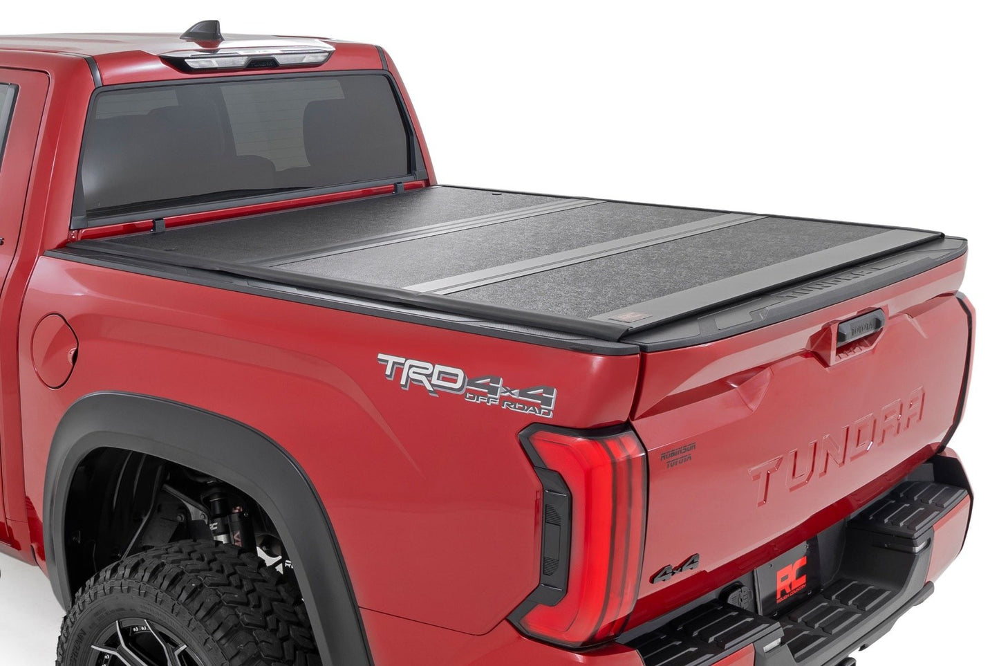 Rough Country - Hard Low Profile Bed Cover - 5'7 In. Bed - Cargo Mgmt - Toyota Tundra (22-25)