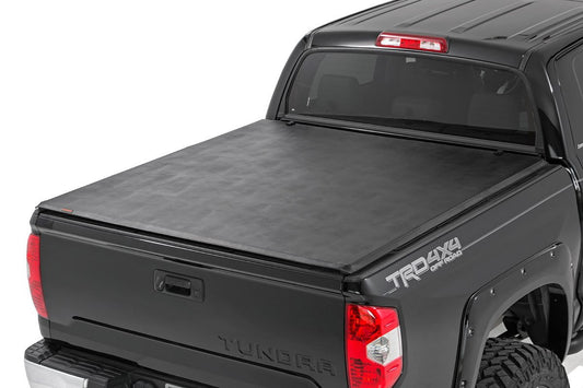 Rough Country - Soft Tri-Fold Bed Cover - 5'7 In. Bed - Toyota Tundra 2WD/4WD (2007-2025)