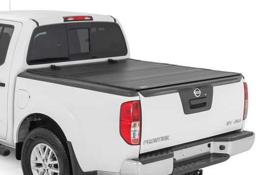 Rough Country - Hard Tri-Fold Flip Up Bed Cover - 5' Bed - Nissan Frontier 2WD/4WD (05-21)