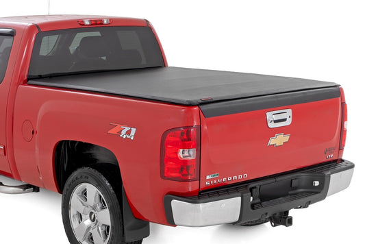 Rough Country - Soft Roll Up Bed Cover - 6'7 In. Bed - Chevy/GMC 1500/2500HD/3500HD (07-14)