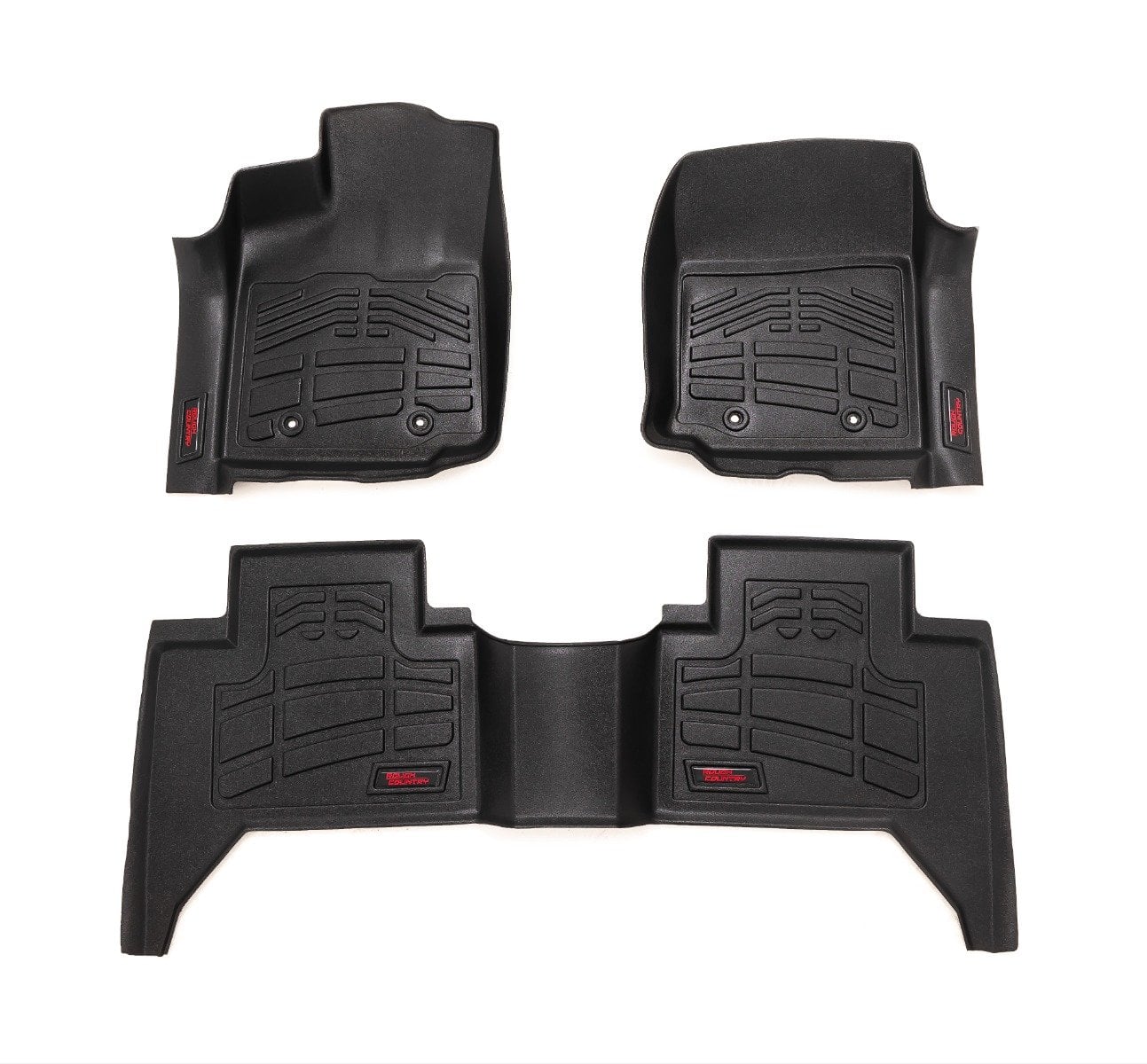 Rough Country - Sure-Fit Floor Mats - FR & RR - Toyota Tacoma 2WD/4WD (2016-2023)