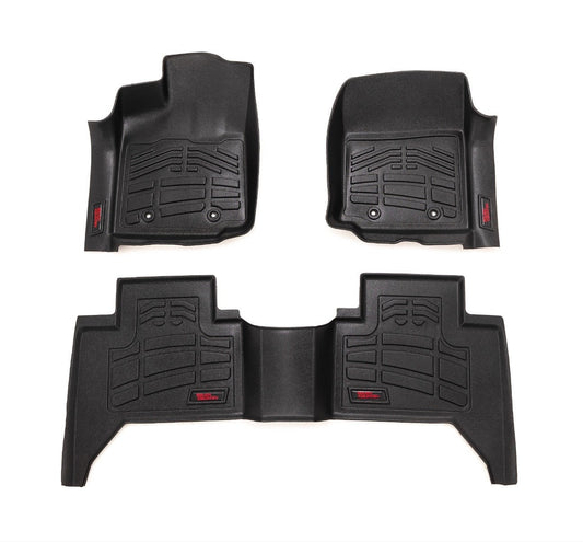 Rough Country - Sure-Fit Floor Mats - FR & RR - Toyota Tacoma 2WD/4WD (2016-2023)
