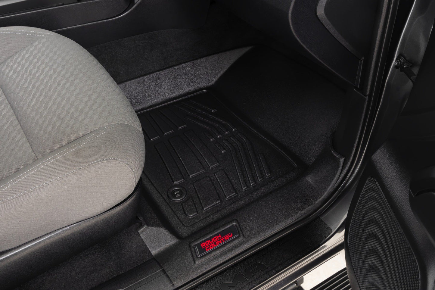 Rough Country - Sure-Fit Floor Mats - Front - Toyota Tacoma 2WD/4WD (2016-2023)