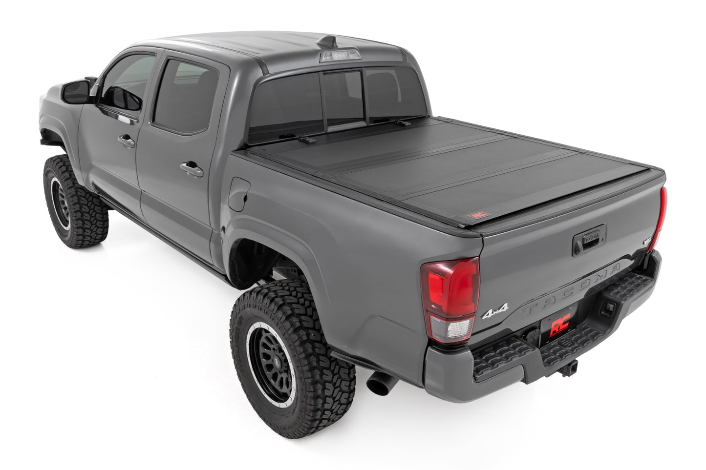 Rough Country - Hard Tri-Fold Flip Up Bed Cover - 5' Bed - Toyota Tacoma 2WD/4WD (2016-2023)