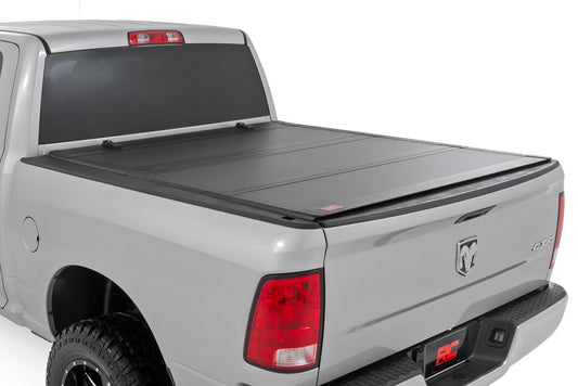 Rough Country - Hard Tri-Fold Flip Up Bed Cover - 5'7 In. Bed - Ram 1500 2WD/4WD (2010-2018 & Classic)