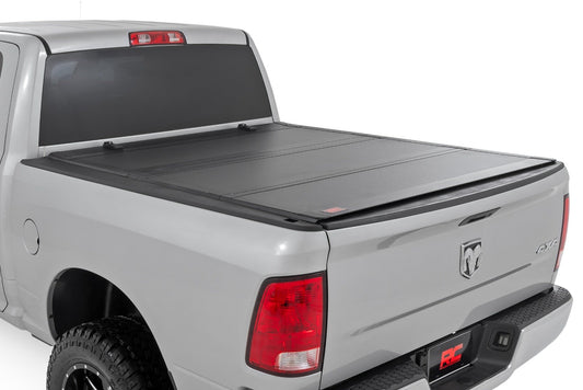 Rough Country - Hard Tri-Fold Flip Up Bed Cover - 6'4 In. Bed - Ram 1500/2500/3500 (10-25 & Classic)