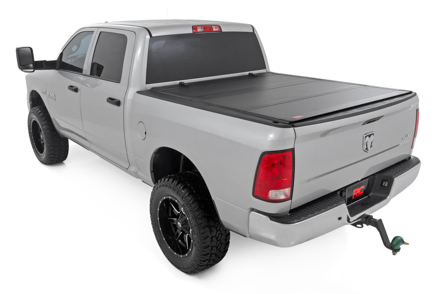 Rough Country - Hard Tri-Fold Flip Up Bed Cover - 5'7 In. Bed - Ram 1500 2WD/4WD (2010-2018 & Classic)