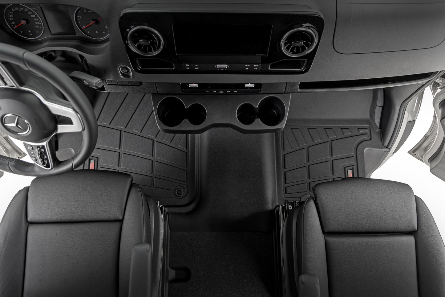 Rough Country - Sure-Fit Floor Mats - Front - Mercedes-Benz Sprinter 2500/Sprinter 3500 (19-25)