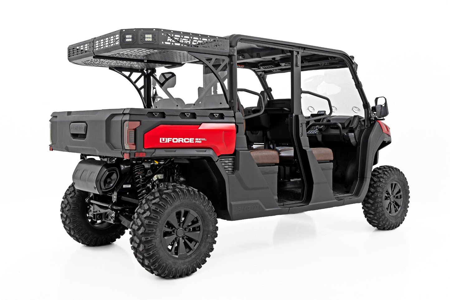 Rough Country - Cargo Rack - Dual 2" Black LED Pairs - Flush Mount - CFMOTO U10 1000 PRO
