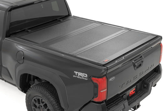Rough Country - Hard Tri-Fold Flip Up Bed Cover - 6' Bed - Toyota Tacoma 2WD/4WD (2024-2025)