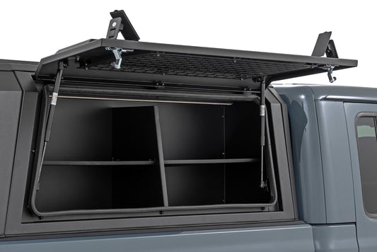 Rough Country - Bed Cap Side Shelf Storage Bin - Passengers Side - Jeep Gladiator JT (20-25) - 734055