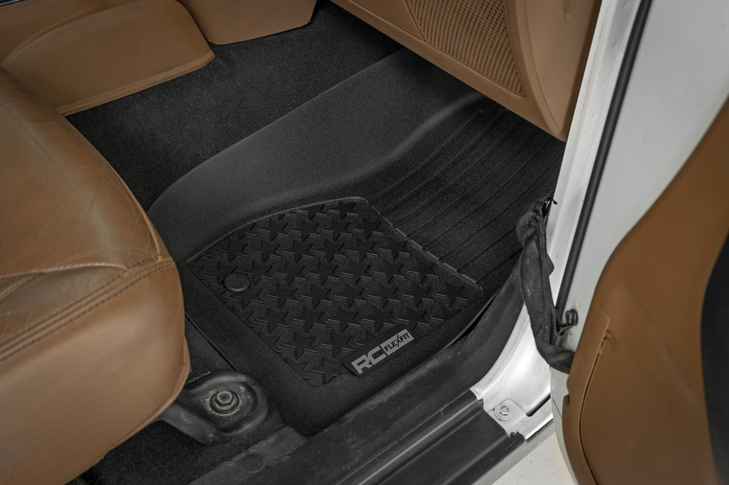 Rough Country - Floor Mats - FR & RR - 4 Door - Jeep Wrangler Unlimited 4WD (2014-2018)
