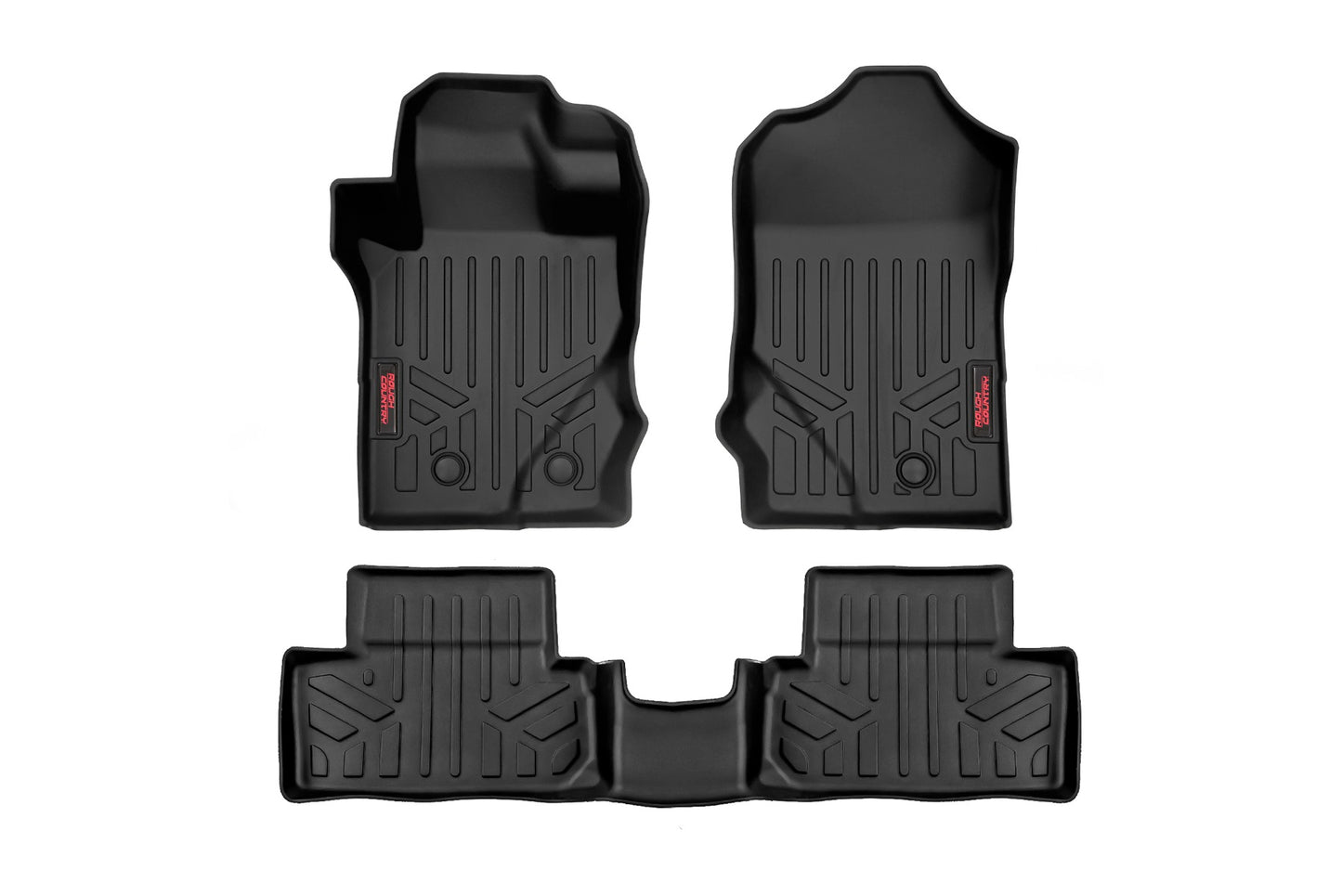 Rough Country - Floor Mats - Front & Rear - Ford Bronco (2 Door) 4WD (2021-2025)