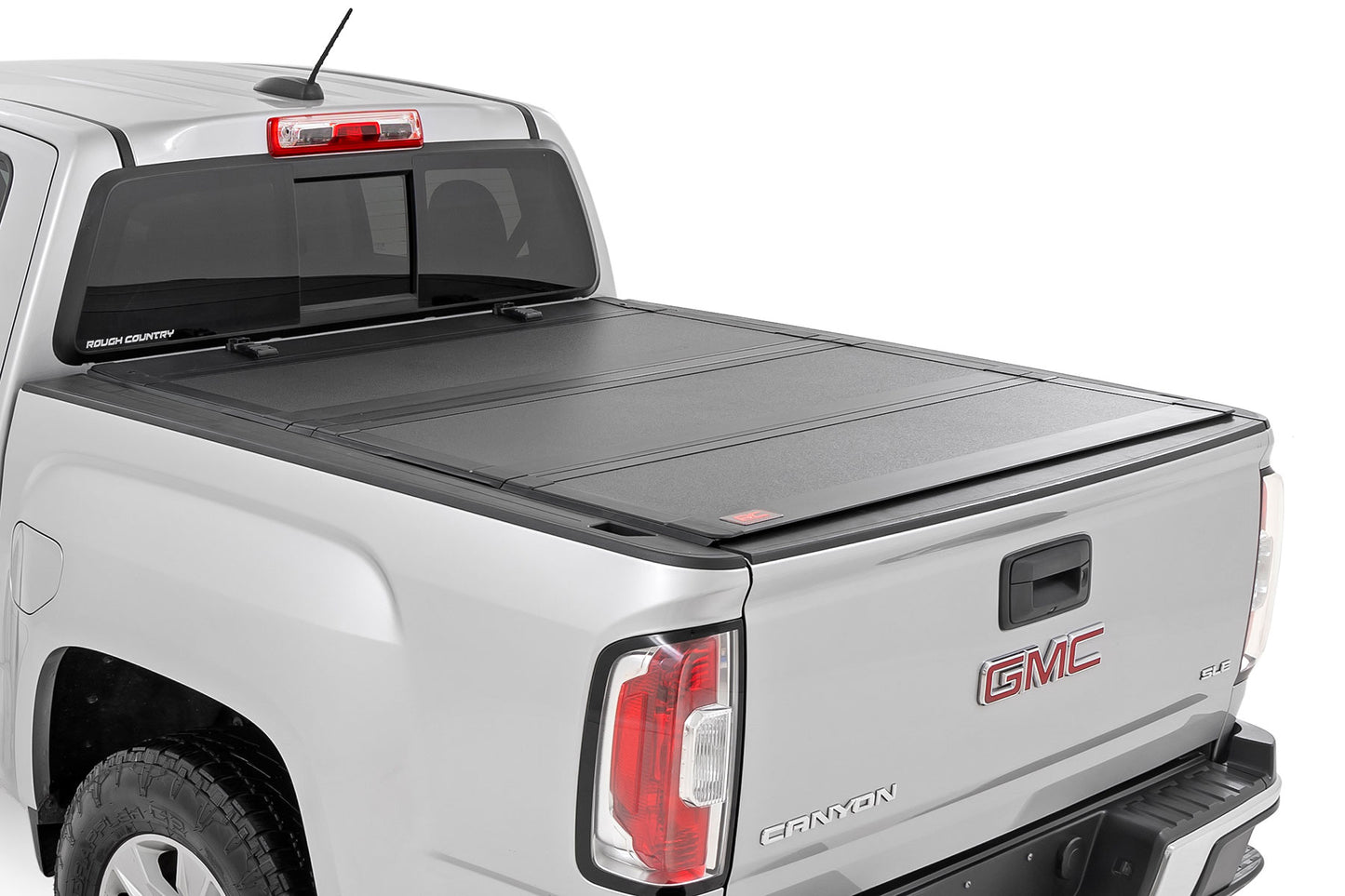 Rough Country - Hard Tri-Fold Flip Up Bed Cover - 6' Bed - Chevy/GMC Canyon/Colorado (15-25)
