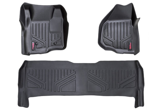 Rough Country - Floor Mats - FR & RR - Depressed Pedal - Ford F-250/F-350 Super Duty (11-16)