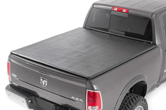 Rough Country - Soft Tri-Fold Bed Cover - 5'7 In. Bed - Ram 1500 2WD/4WD (2010-2018 & Classic)