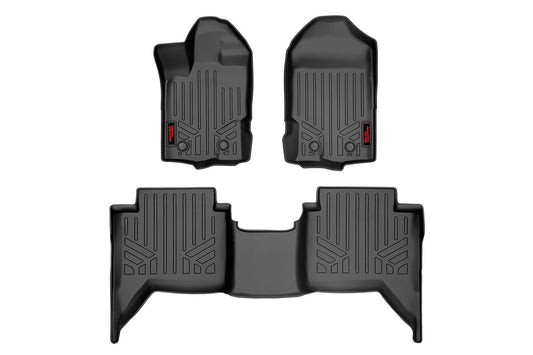 Rough Country - Floor Mats - FR & RR - Ford Ranger 2WD/4WD (2019-2023)