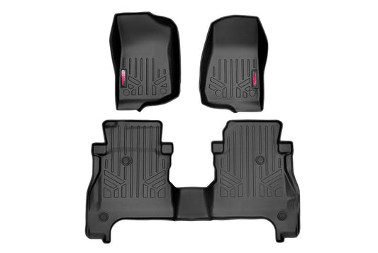 Rough Country - Floor Mats - FR & RR - RR Lockable - Jeep Gladiator JT 4WD (2020-2025)