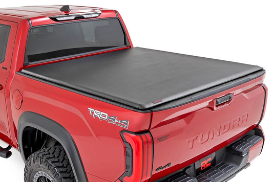 Rough Country - Soft Roll Up Bed Cover - 5'7 In. Bed - Toyota Tundra 2WD/4WD (2022-2025)